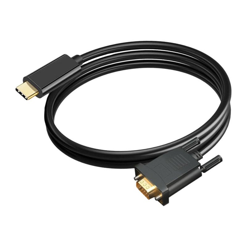 VGA to VGA converter cable for laptops and desktops to connect to monitors (Type-C to VGA)